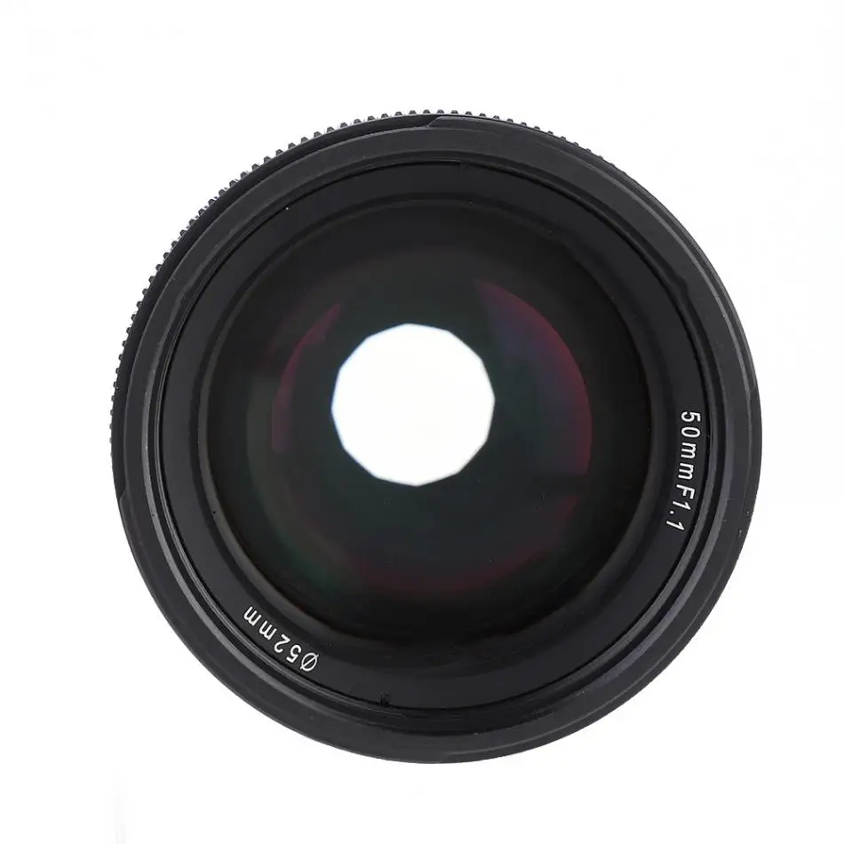 Kamlan 50 мм f1.1 APS-C объектив с большой апертурой ручной фокусировки для Canon EOS-M NEX Fuji X M4/3 Крепление камеры Для беззеркальных камер