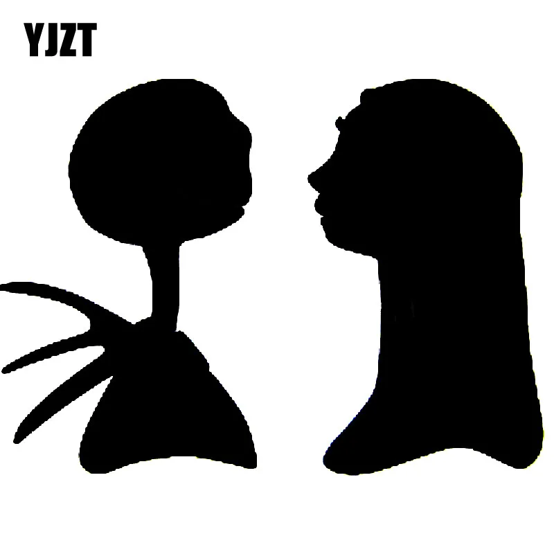 

YJZT 15x11 см классические виниловые наклейки с изображением зомби кумпиров для стайлинга автомобиля, наклейки на окна автомобиля, черные/сереб...