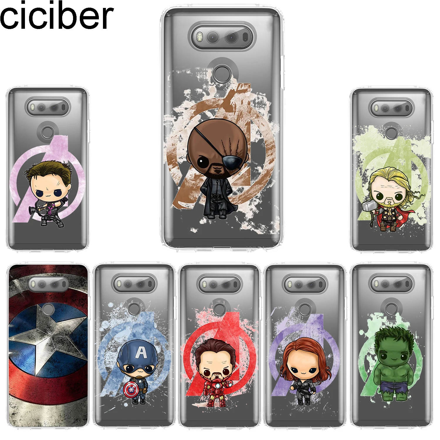 ciciber for LG G7 G6 G5 G4 V40 V35 V30 V20 Phone Case Soft K11 K10 K9 K8 K7 K4 2018 2017 X Power 3 2 Q Stylus 6 7 Marvel |