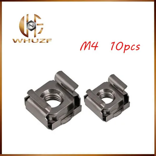 

10PCS New M4 Stainless Steel 304 Card Nuts Floating Nut Cage NutsFree shipping