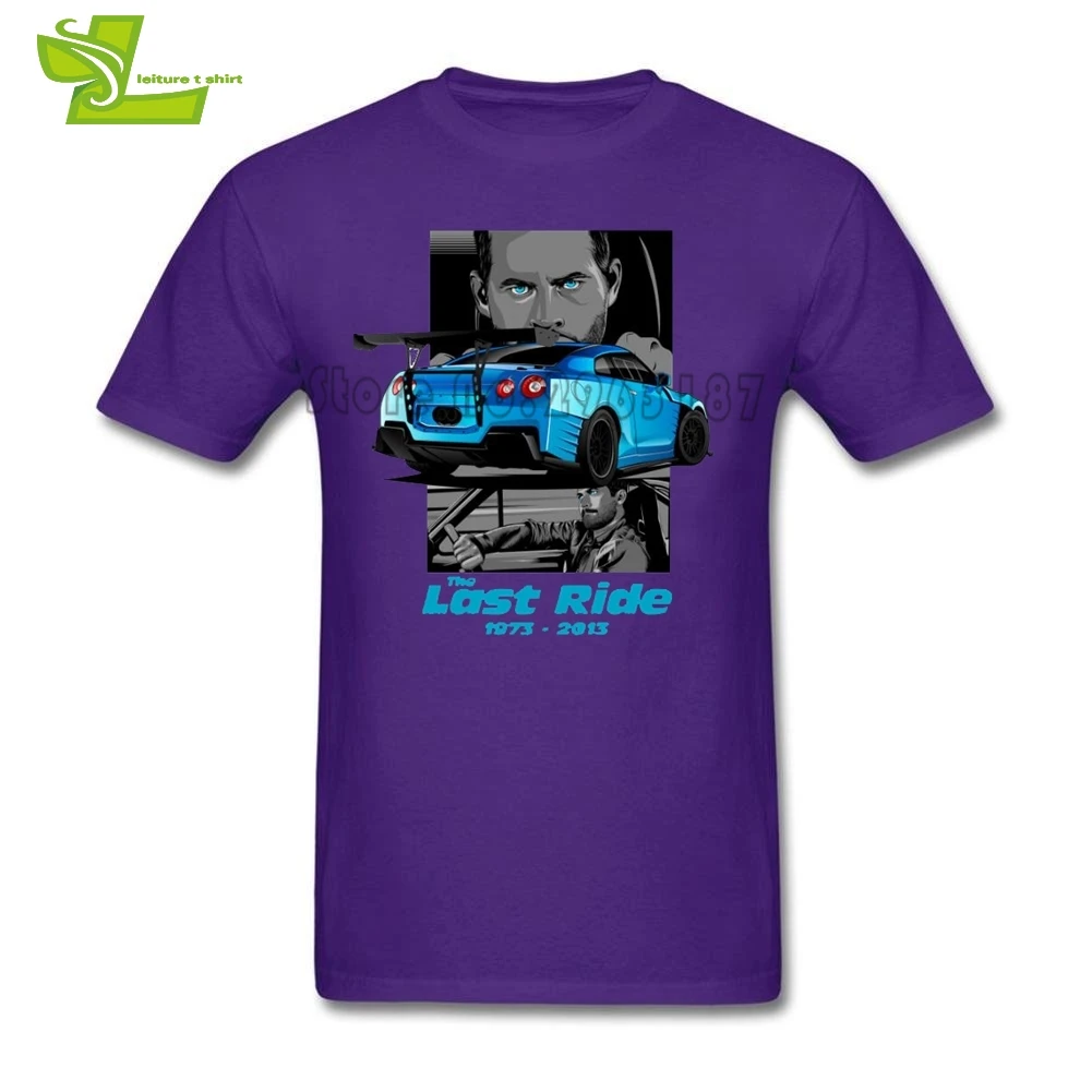 Paul Walker The Last Ride/мужская футболка Классическая с принтом футболки короткими
