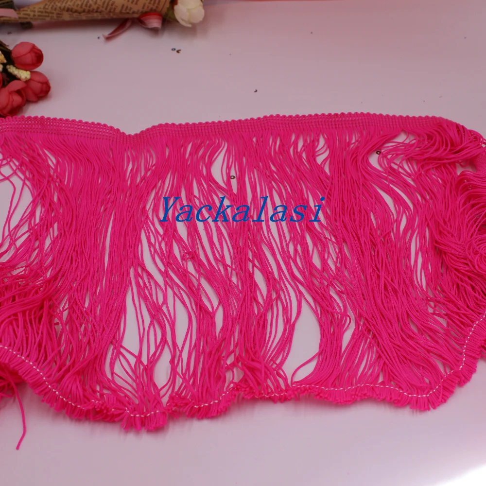 3 ярдов/партия латиноамериканских танцев с бахромой со шнуровкой и кисточками
