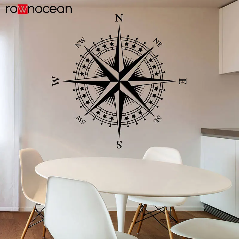 

Compass Rose The Patriot Vinyl Decal For Walls Ceilings And More Travel Wall Sticker Nautical Theme Bedroom Decor 3028