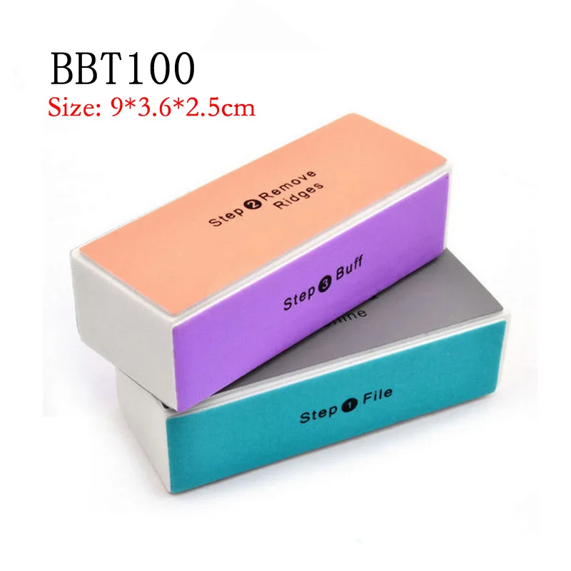 BBT100 Bittb 4 шт./лот шлифовальная губка пилка для ногтей буферный блок УФ-гель для ногтей пилочки для ногтей DIY маникюрные инструменты для ногтей белый черный - Цвет: BBT100
