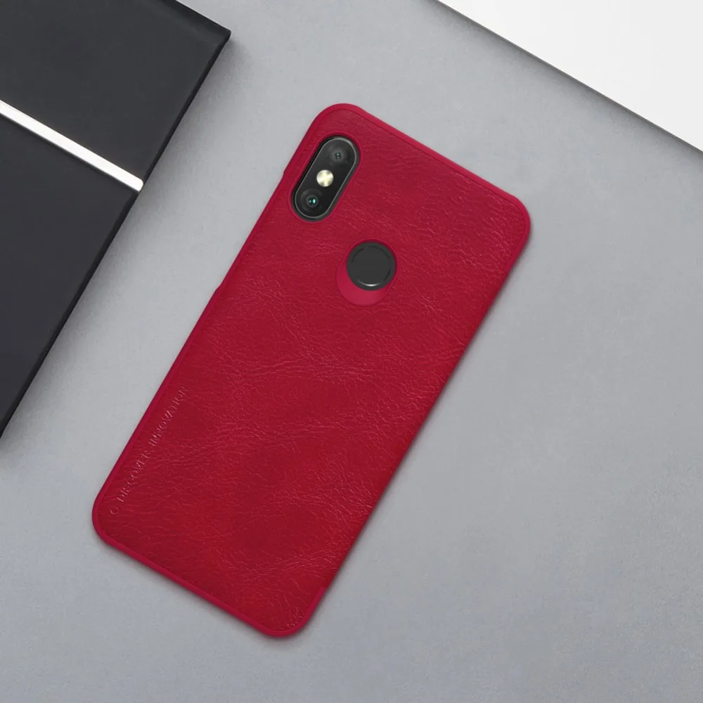 Кожаный чехол-книжка Nillkin Qin для Xiaomi Redmi 7 6 Pro Роскошный деловой чехол Mi A2 Lite Nilkin