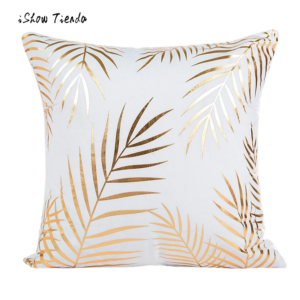 Новинка 2018 Роскошная наволочка из золотой фольги с принтом Мягкая Наволочка на