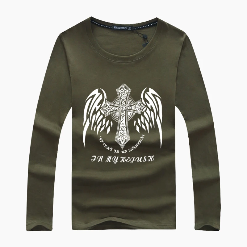 2017 Футболка с принтом Креста оптовая продажа модные брендовые летние длинные