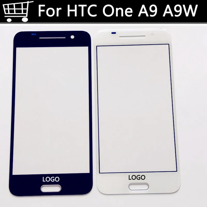 

1Pcs/ For HTC One A9 A9 W Touch Screen Outer LCD Front Screen Glass Lens Cover For HTC One A9 A9W touch panel without flex cable
