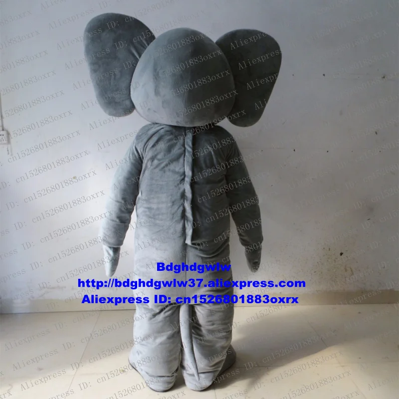 Grey Elephant Elephish Mascot Costume Adult Cartoon Character Outfit Suit Enterprise Propaganda Campaign zx2418 | Тематическая