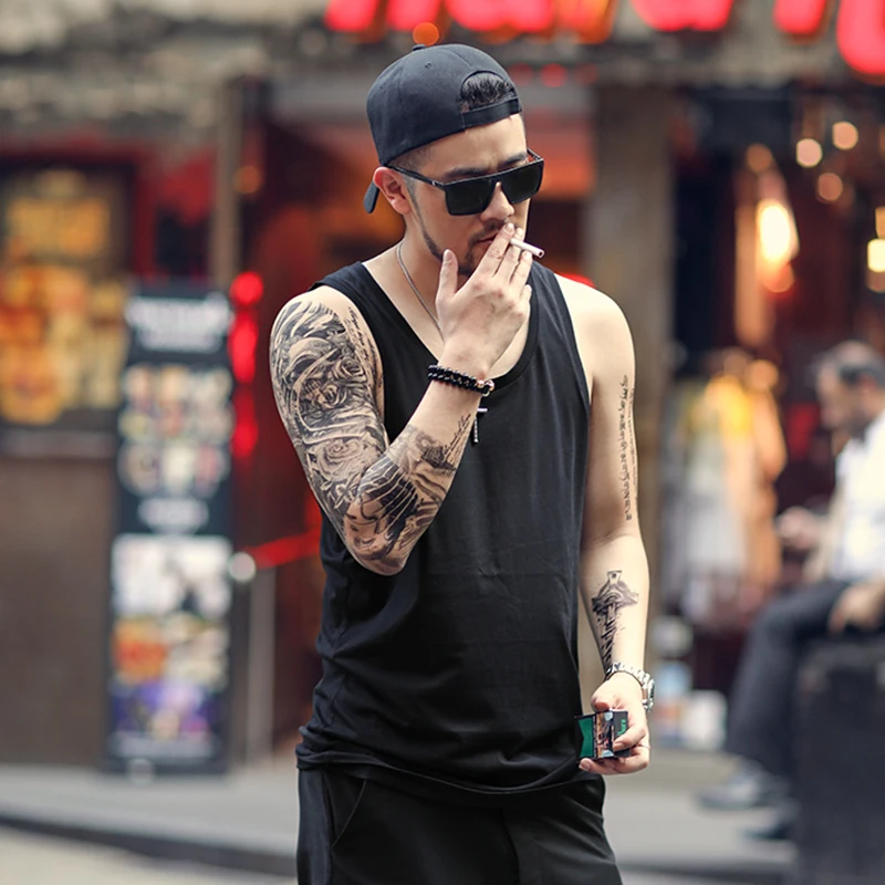 2020 модная мужская брендовая одежда Бодибилдинг без рукавов майка для мужчин