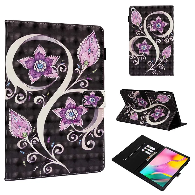 Case Флип-Стенд кожаный магнитный чехол для Samsung Galaxy Tab A 10,1 T510 T515 SM-T510 SM-T515 планшет Coque Shell - Цвет: Case