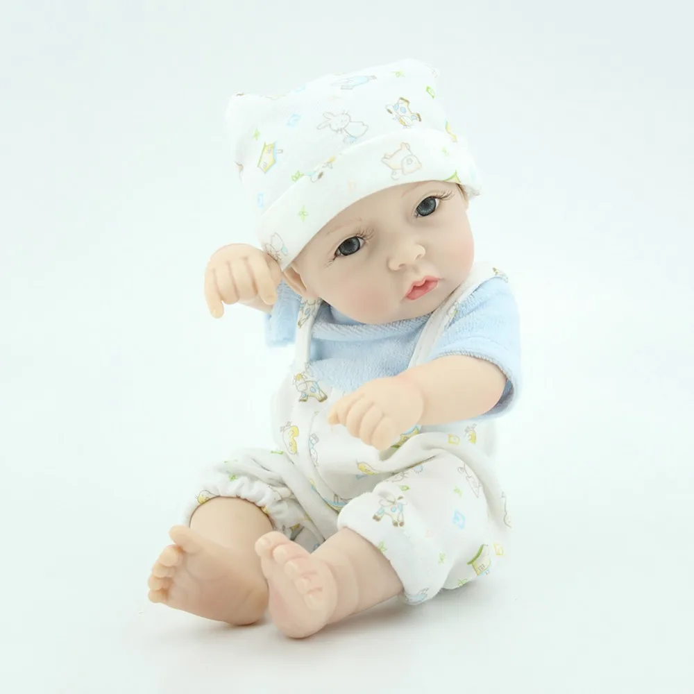 NPKDOLL 28 см Bebe Кукла Новорожденный с мягким силиконовым телом для девочек дешевле
