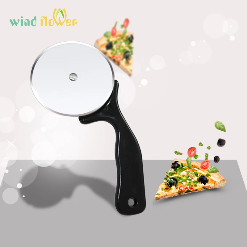 Нож для пиццы из нержавеющей стали с колесиками|Инструменты приготовления пиццы|