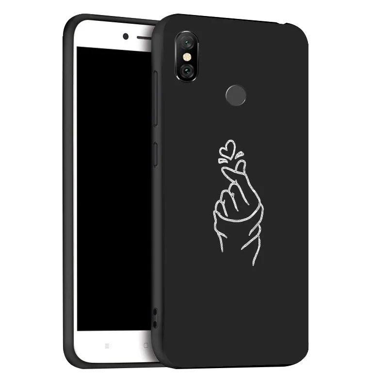 x072 3D окрашенный матовый чехол для Xiao mi Red mi Note 6 Pro Чехол s мягкий черный чехол для Xiaomi mi 8 SE A2 Lite PocoPhone F1 бампер - Цвет: x072