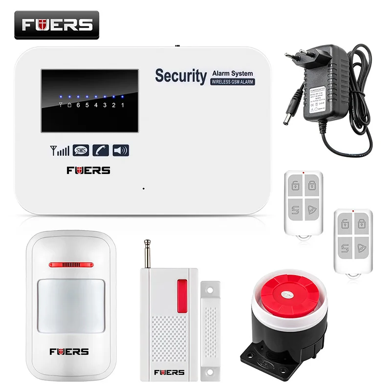 FUERS IOS Android APP телефон с пультом дистанционного управления GSM сигнализация