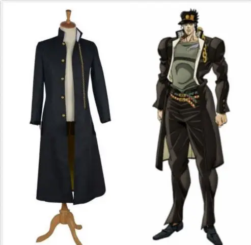 CostumeBuy JoJo's Необычные Приключения Kujo Jotaro косплей костюм Мужская куртка Пальто Хэллоуин Вечерние наряды индивидуальный заказ