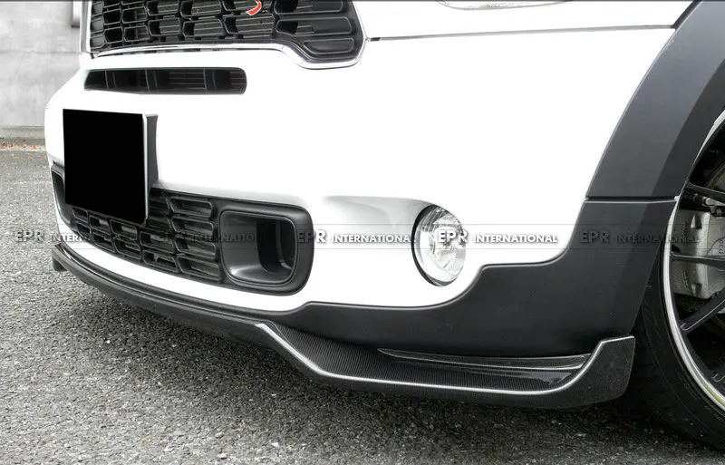 Карбоновая передняя губа для Mini R60 Countryman JCW GBN карбоновое волокно передний бампер для губ комплект для отделки для мини R60 гоночная часть