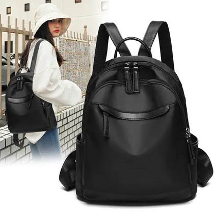 2019 New Casual Shoulder Bag big Women oxford backpack Zipper waterproof bags girl back solid bag more color | Багаж и сумки