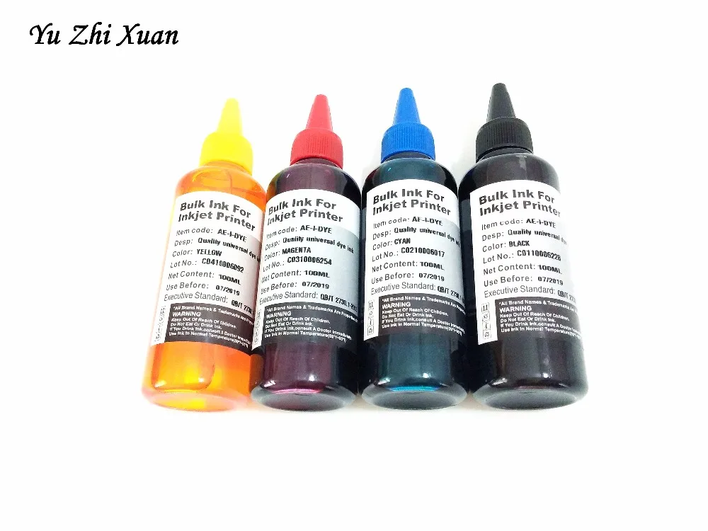 100 мл 6 шт. универсальные чернила для краски Epson WF 2650 3620 3640 7610 7611 7620 WP 4515 4525 4535