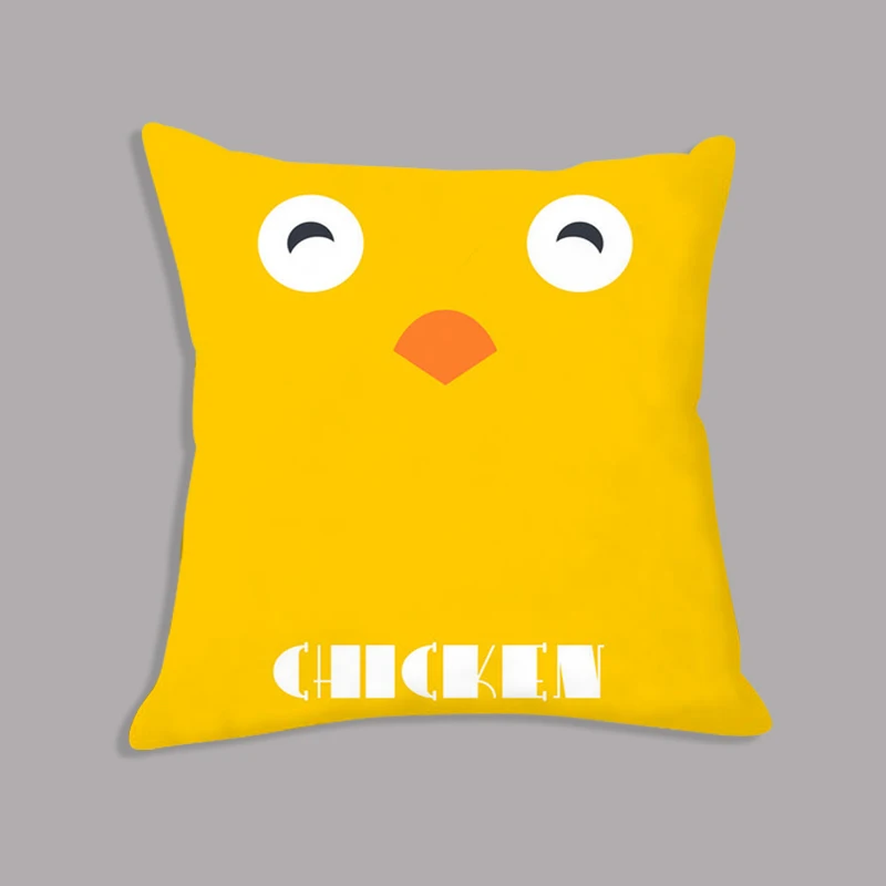 Детская комната украшения Kawaii мультфильм животное курица туман Подушка плюшевая