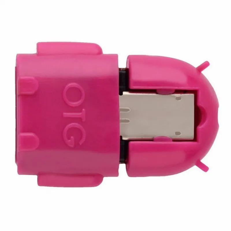 Цветной робот OTG USB к хост-адаптеру MicroUSB для Samsung Galaxy S3 S4 S6 edge S7 Note 2 5 S7edge адаптер