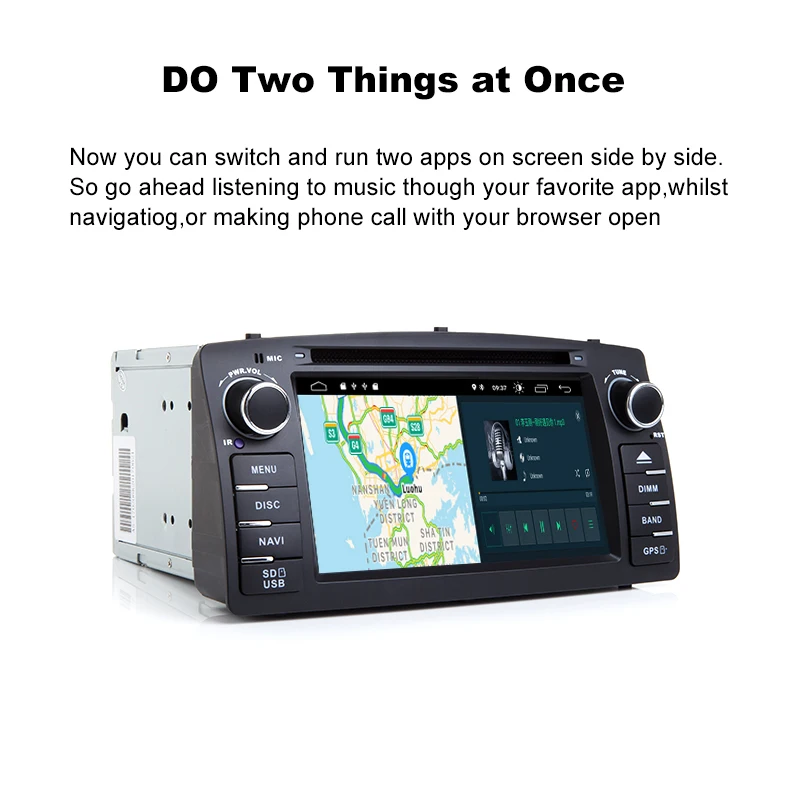Автомобильный мультимедийный плеер Xonrich 2Din Android 9 0 для Toyota Corolla E120 BYD F3 Стерео GPS DVD
