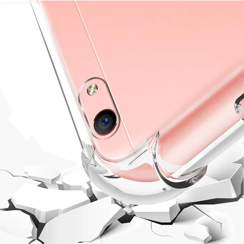 Чехол для Oppo F1s чехол мягкий прозрачный из ТПУ с подушкой безопасности телефона s 5