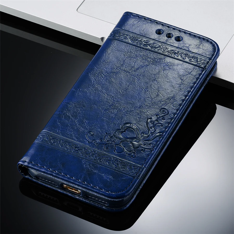 USLION кожаный чехол-бумажник с откидной крышкой для iPhone 6, 7, 8 Plus, X, XR, XS, Max, Ретро стиль, 3D принт, цветок, Роскошный чехол для телефона, полное покрытие, сумки, чехол