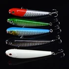 5 шт.лот Топ Воблер для ловли рыбы в воде твердая пластиковая искусственная поверхность карандаш в форме гольяна 8,5 см 10 г с 3D глазами