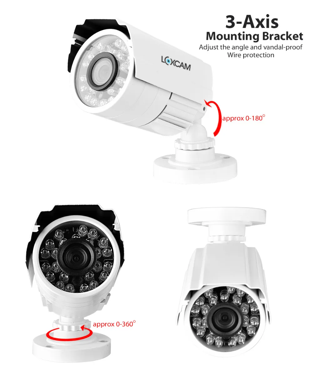 4 канала AHD DVR HDMI 1080 P комплект шт. CMOS 800TVL безопасности камера Системы IP66 наружная