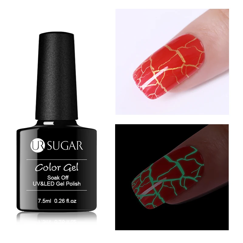 Ur Sugar Crackle УФ-Гель-лак светящийся Гель-лак замачиваемый УФ-Гель-лак 7,5 мл УФ-светодиодный Гель-лак для маникюра DIY