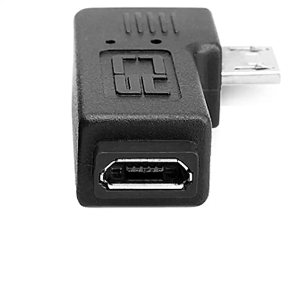 Переходник 1 пара правый левый Угол Micro USB Male 90 градусов To Female|Соединители| |