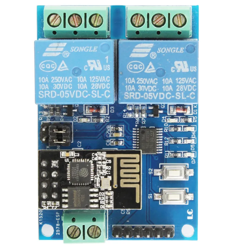 12V ESP8266 ESP-01 2 wifi реле канала модуль для IOT умный дом с помощью приложения на телефоне контроллер бортовой ESP01