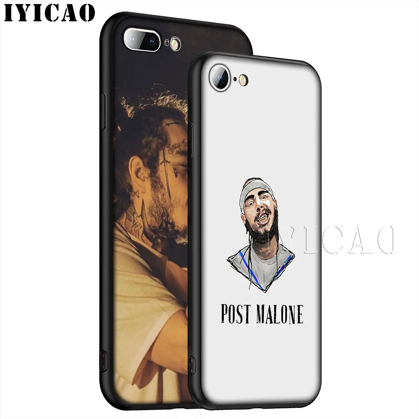 IYICAO Post Malone Мягкий силиконовый чехол для телефона iPhone XR X XS 11 Pro Max 6 6S 7 8 Plus 5 5S SE TPU