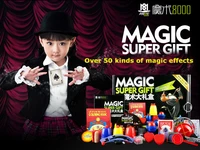 50 kinds magic play with dvd teaching professional magic tricks stage close up magic prop gimick cards kid child puzzle toy