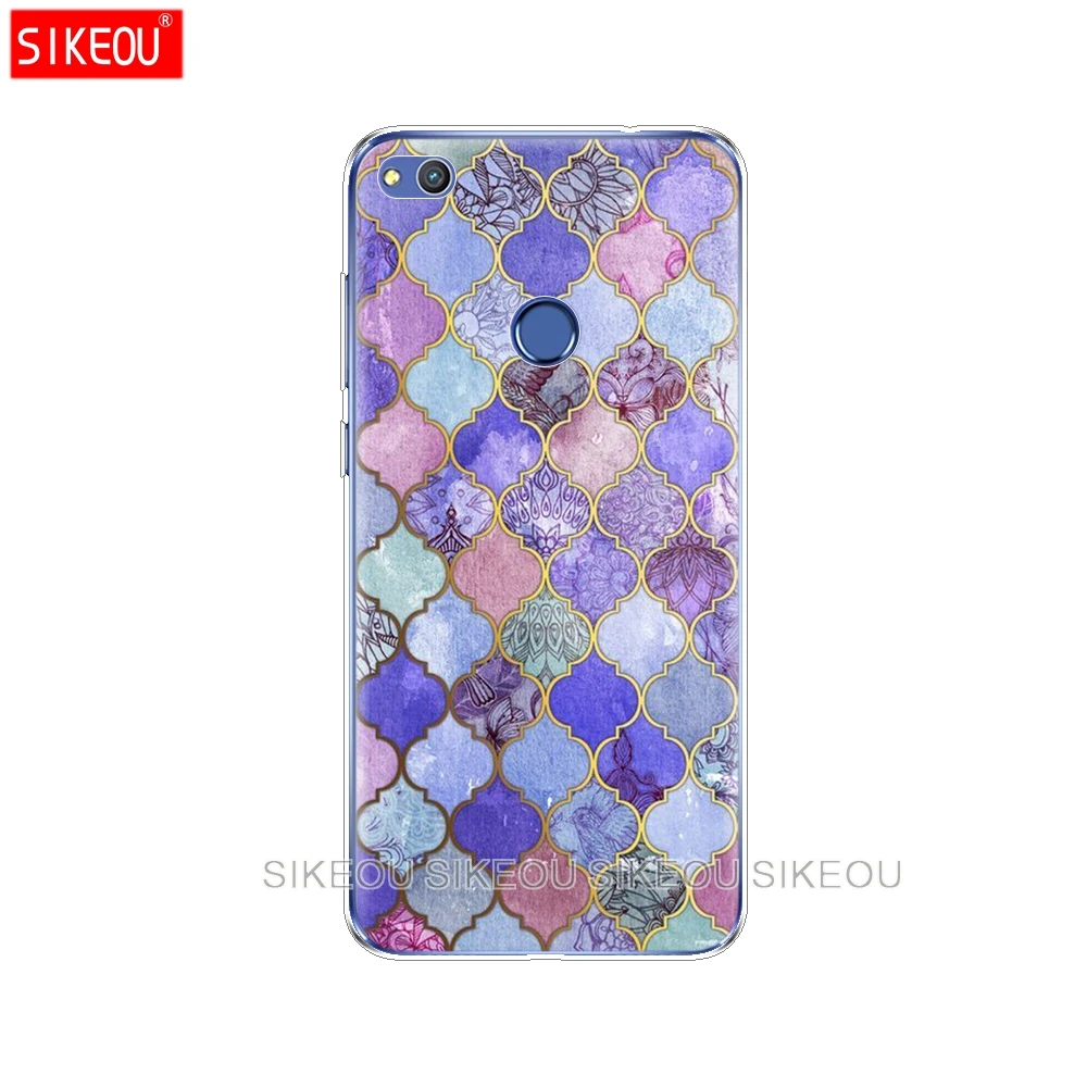 Силиконовый чехол для телефона Huawei P20 P7 P8 P9 P10 Lite Plus Pro 2017 p smart 2018 Радужный