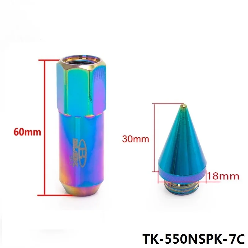 Автомобильные Колесные гайки Blox M12X1.5/M12X1.25 шипы алюминий 60 мм удлиненный тюнер