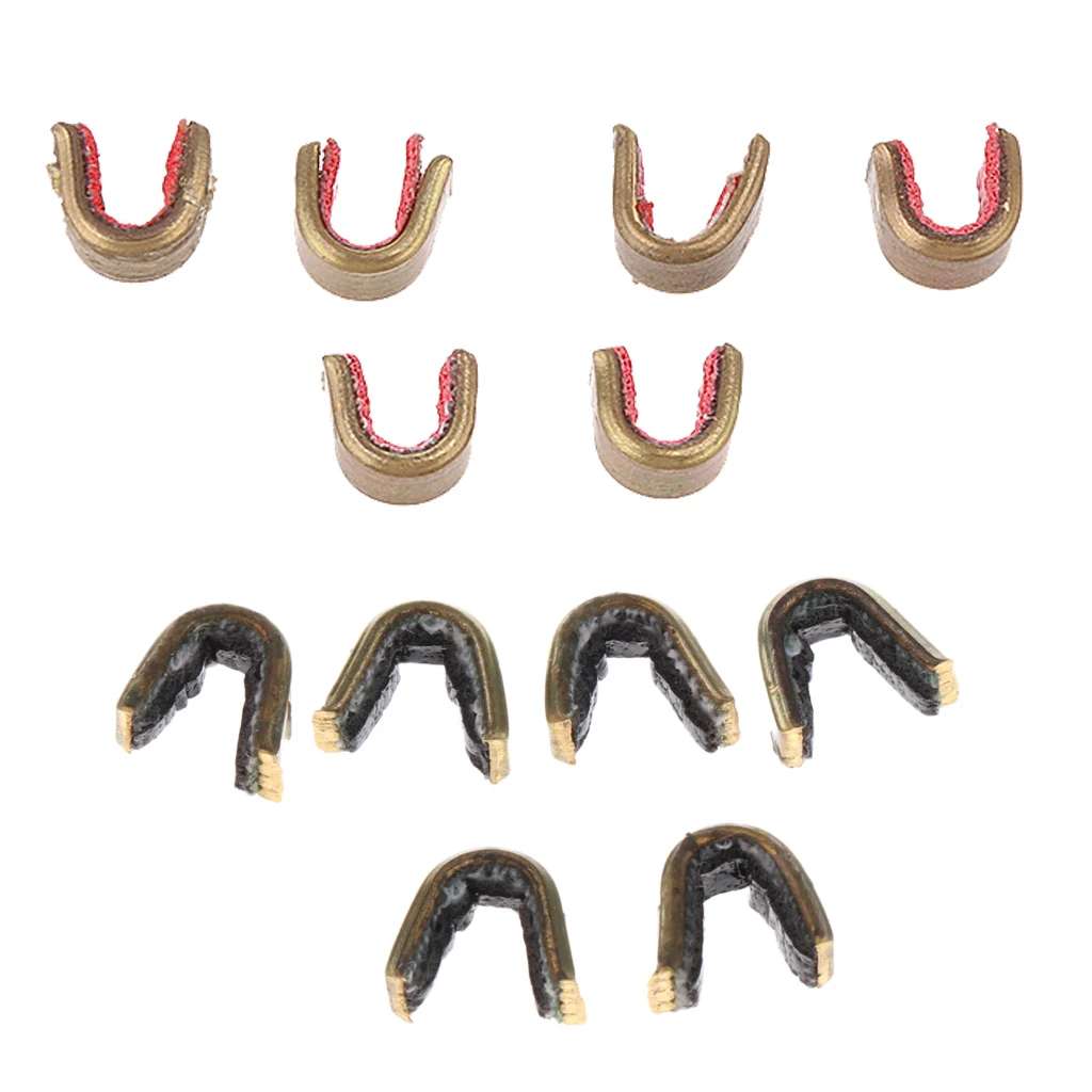 12Pcs Bowstring Nock Set Buckle Clips Nocking Points Archery Bow String Clip Protect Accessories | Спорт и развлечения