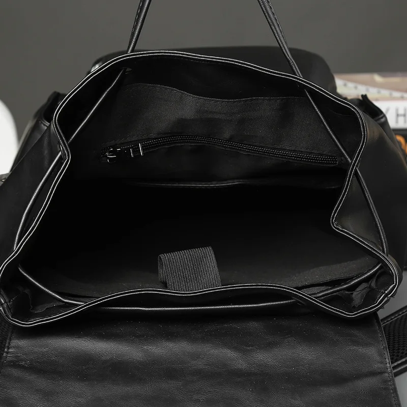 Новые водонепроницаемые толстые мужские рюкзаки из искусственной кожи 16 дюймов