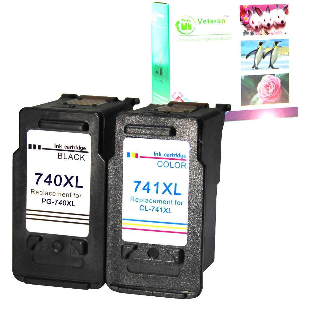 Ветеран PG740 CL741 чернильных картриджей совместим с Canon PG 740 CL 741 PG-740 для Canon Pixma MX517 MX437 MX377 MG4170 MG3170 MG2170