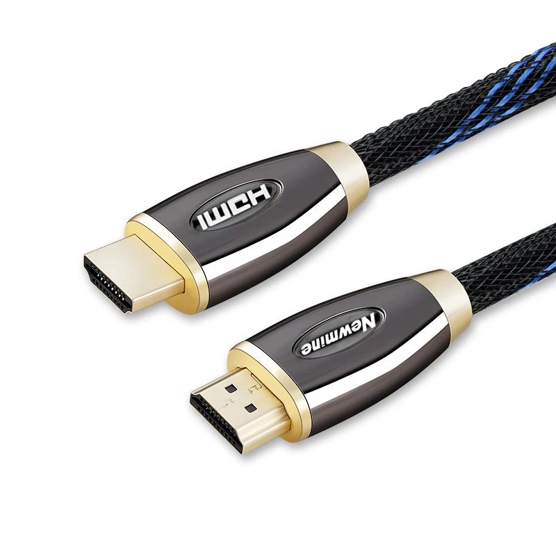 Новые металлические кабель HDMI 2 0 Высокое Скорость мужчинами 4 K 3D кабельный разъем
