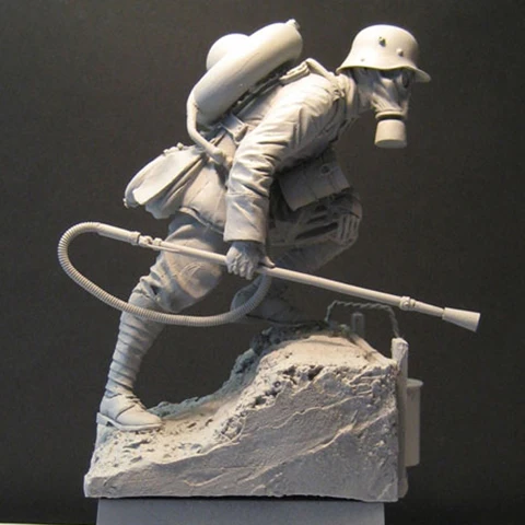 

1/16 World War II Masked Soldiers Soldier Figures Resin Model Kit
