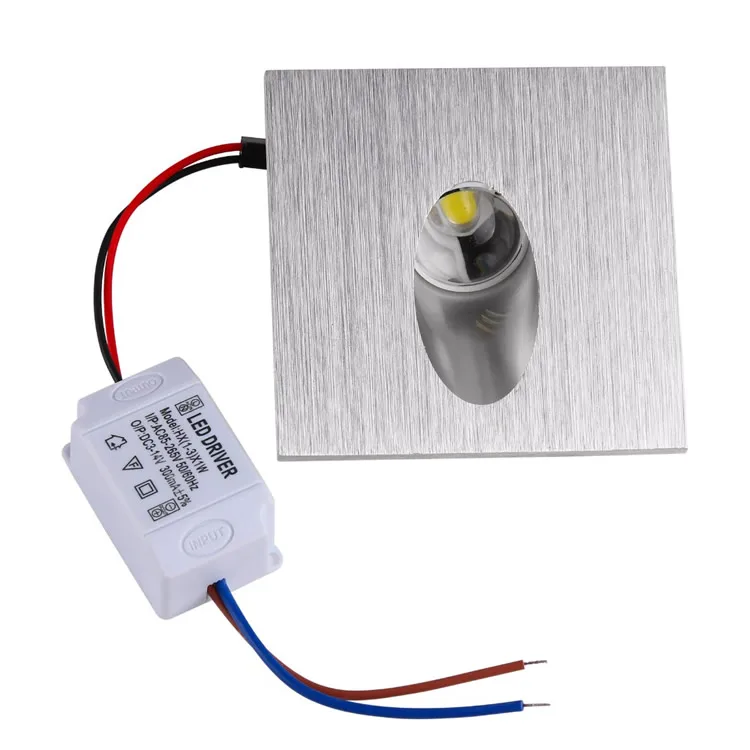 20 шт. квадратный/круглый 3 Вт затемняемый Светодиодный встраиваемый светильник