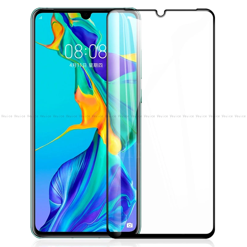 Закаленное стекло для Huawei P30 Pro Mate 20 Lite Полное покрытие Защита экрана Защитная