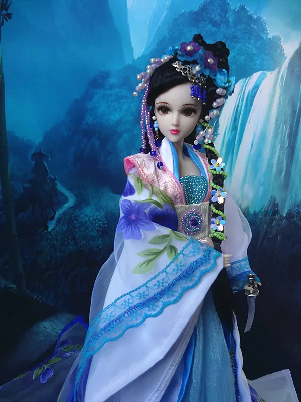 

32cm Collectible Girl Dolls Traditional Chinese Ancient Fashion Doll Toys with realistic 3D Eyes Limited Edition