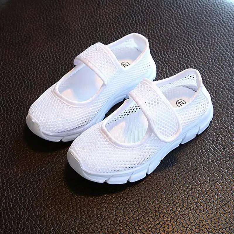 JABASIC Summer Breathable Mesh Children Shoes Single Net Cloth Kids Sports Casual Candy Color Boys Girls Sneakers | Детская одежда и