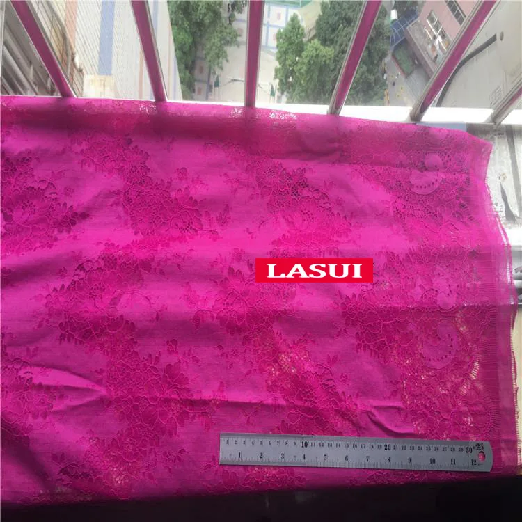 1.5M X 1.5M LASUI 1,5 м = 1 шт Высокое качество 23 Цвета двухцветная красивая кружевная ткань с ресницами DIY платье рубашка ткань мягкая приятная для кожи C0157 - Цвет: 1.5M X 1.5M
