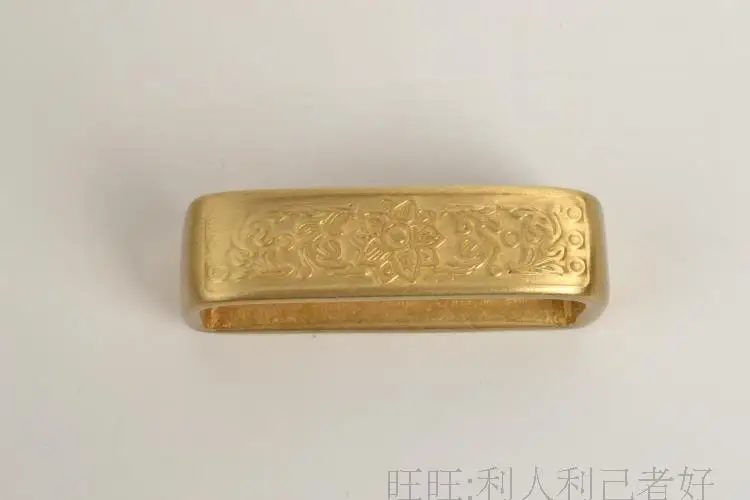 Цельный латунный чистый пояс с пряжкой для ремня, медный кольцевой ремень tangcao, мужской и женский головной ремень