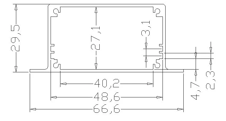 1 шт. алюминиевый корпус для электроники 30 х6х90 мм|electronic enclosure cooling|electronic keenclosure 3.5 |