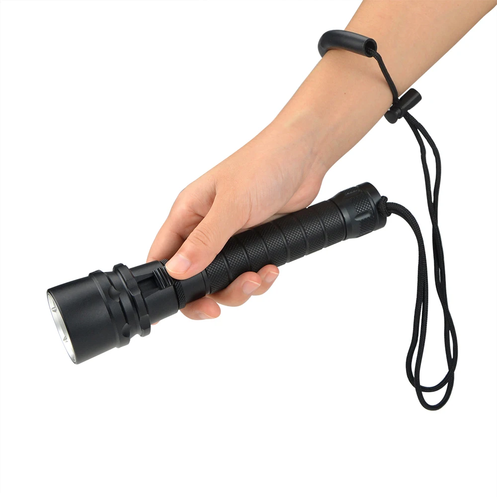 Профессиональный IP68 Водонепроницаемый светодиодный фонарик для дайвинга 3 * XM L L2